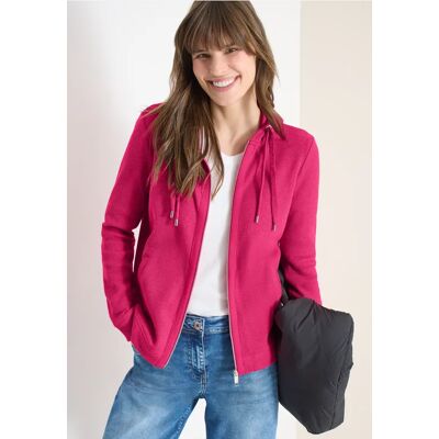 cecil Jacke mit Kapuze und Streifenmuster - Pink - Damen - Size: M L XL XXL cecil Jacke mit Kapuze und Streifenmuster - Pink - Damen - Size: M L XL XXL