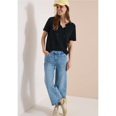 cecil Kurzarm Shirt mit Split Neck - Grün - Damen - Size: XL XS L M S XXL 3XL cecil Kurzarm Shirt mit Split Neck - Grün - Damen - Size: XL XS L M S XXL 3XL