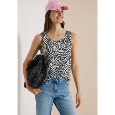 cecil Top mit Rundhals und Smokdetail - Grün - Damen - Size: L XXL M XL S cecil Top mit Rundhals und Smokdetail - Grün - Damen - Size: L XXL M XL S