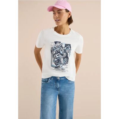 cecil Shirt mit Rundhals und maritimem Print - Weiß - Damen - Size: L XL XXL cecil Shirt mit Rundhals und maritimem Print - Weiß - Damen - Size: L XL XXL