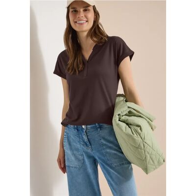 cecil Kurzarm Shirt im Tunika-Look - Braun - Damen - Size: S XS L M XXL XL cecil Kurzarm Shirt im Tunika-Look - Braun - Damen - Size: S XS L M XXL XL