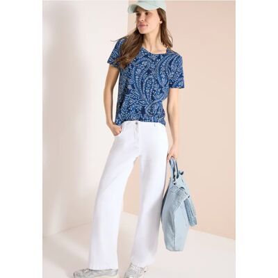 cecil T-Shirt mit Rundhals und Minimal Print - Blau - Damen - Size: M XXL 3XL XL S XS L cecil T-Shirt mit Rundhals und Minimal Print - Blau - Damen - Size: M XXL 3XL XL S XS L