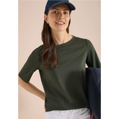 cecil Basic T-Shirt mit U-Boot-Ausschnitt - Grün - Damen - Size: XL XXL 3XL S XS L M cecil Basic T-Shirt mit U-Boot-Ausschnitt - Grün - Damen - Size: XL XXL 3XL S XS L M