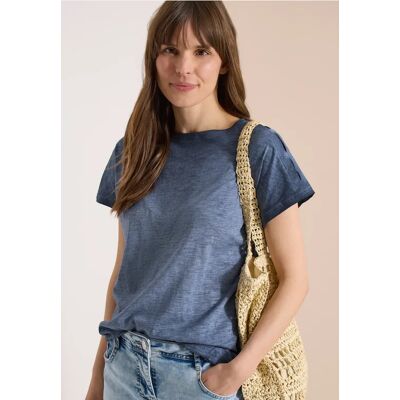cecil T-Shirt aus Jersey im Garment Dye Look - Blau - Damen - Size: M L XXL S XL XS cecil T-Shirt aus Jersey im Garment Dye Look - Blau - Damen - Size: M L XXL S XL XS