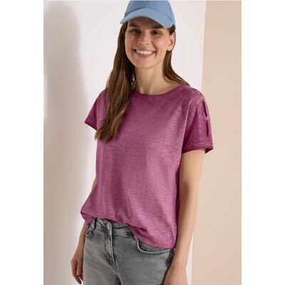 cecil T-Shirt aus Jersey im Garment Dye Look - Rot - Damen - Size: M L S XL XS XXL cecil T-Shirt aus Jersey im Garment Dye Look - Rot - Damen - Size: M L S XL XS XXL