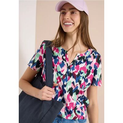 cecil Shirt mit Split Neck im Tunika-Look - Grün - Damen - Size: XL L M XS XXL cecil Shirt mit Split Neck im Tunika-Look - Grün - Damen - Size: XL L M XS XXL