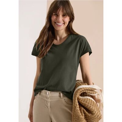 cecil Dropped Shoulder Shirt mit Spitzendetail - Grün - Damen - Size: XXL XS L XL S M cecil Dropped Shoulder Shirt mit Spitzendetail - Grün - Damen - Size: XXL XS L XL S M