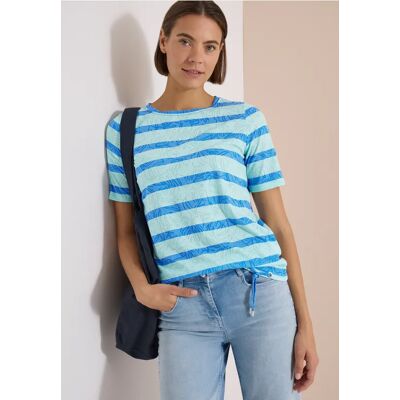 cecil T-Shirt in Ausbrenner-Optik - Grün - Damen - Size: L XL XXL S M cecil T-Shirt in Ausbrenner-Optik - Grün - Damen - Size: L XL XXL S M
