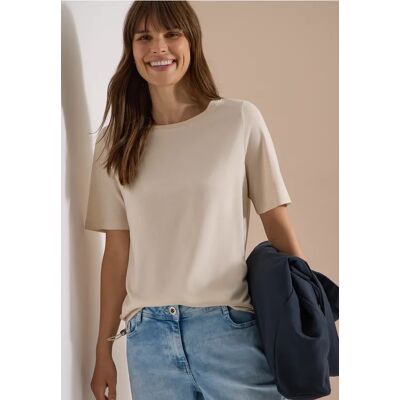 cecil T-Shirt mit seitlichen Tunnelzügen - Beige - Damen - Size: XS M XL XXL S L cecil T-Shirt mit seitlichen Tunnelzügen - Beige - Damen - Size: XS M XL XXL S L
