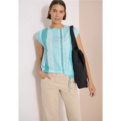 cecil T-Shirt in Ausbrenner-Optik - Blau - Damen - Size: M XL XXL XS L S cecil T-Shirt in Ausbrenner-Optik - Blau - Damen - Size: M XL XXL XS L S