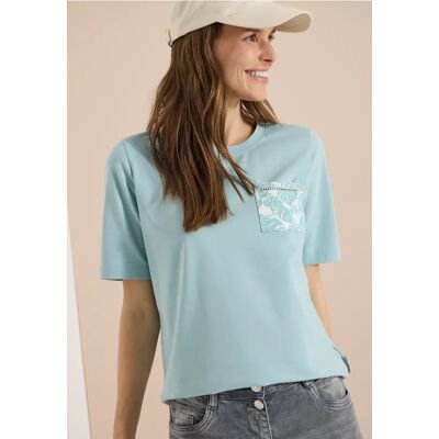 cecil T-Shirt mit Rundhals und Brusttasche - Blau - Damen - Size: M XS XL S L XXL cecil T-Shirt mit Rundhals und Brusttasche - Blau - Damen - Size: M XS XL S L XXL