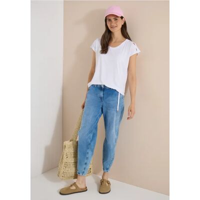 cecil Dropped Shoulder Shirt mit Cut-Out-Detail - Weiß - Damen - Size: S L XS XXL XL 3XL M cecil Dropped Shoulder Shirt mit Cut-Out-Detail - Weiß - Damen - Size: S L XS XXL XL 3XL M