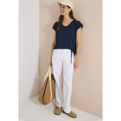 cecil Dropped Shoulder Shirt mit Cut-Out-Detail - Blau - Damen - Size: L S XXL XL 3XL M XS cecil Dropped Shoulder Shirt mit Cut-Out-Detail - Blau - Damen - Size: L S XXL XL 3XL M XS