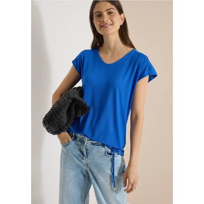 cecil Dropped Shoulder Shirt mit Cut-Out-Detail - Blau - Damen - Size: S XS XXL 3XL M L XL cecil Dropped Shoulder Shirt mit Cut-Out-Detail - Blau - Damen - Size: S XS XXL 3XL M L XL