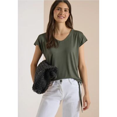cecil Dropped Shoulder Shirt mit Cut-Out-Detail - Grün - Damen - Size: S XL XS M L XXL 3XL cecil Dropped Shoulder Shirt mit Cut-Out-Detail - Grün - Damen - Size: S XL XS M L XXL 3XL