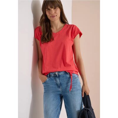 cecil Dropped Shoulder Shirt mit Cut-Out-Detail - Orange - Damen - Size: 3XL M XL L S XXL cecil Dropped Shoulder Shirt mit Cut-Out-Detail - Orange - Damen - Size: 3XL M XL L S XXL