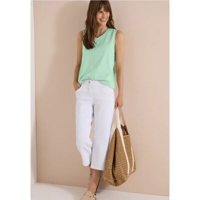 cecil Top mit V-Neck und Streifen - Grün - Damen - Size: M L XXL XS XL S cecil Top mit V-Neck und Streifen - Grün - Damen - Size: M L XXL XS XL S