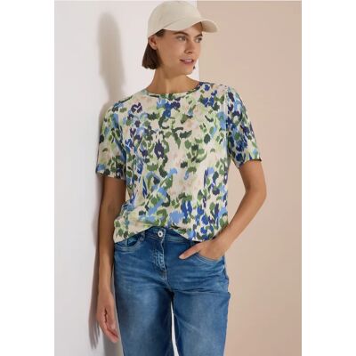 cecil T-Shirt mit Boat Neck und Print - Beige - Damen - Size: XXL L M S XL cecil T-Shirt mit Boat Neck und Print - Beige - Damen - Size: XXL L M S XL