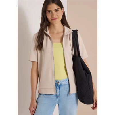 cecil Kurzarmjacke mit Stehkragen und Struktur - Beige - Damen - Size: M XS XL S XXL L cecil Kurzarmjacke mit Stehkragen und Struktur - Beige - Damen - Size: M XS XL S XXL L