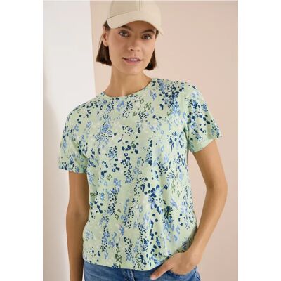 cecil T-Shirt mit Rundhals und Print - Grün - Damen - Size: XL S M XXL L 3XL cecil T-Shirt mit Rundhals und Print - Grün - Damen - Size: XL S M XXL L 3XL