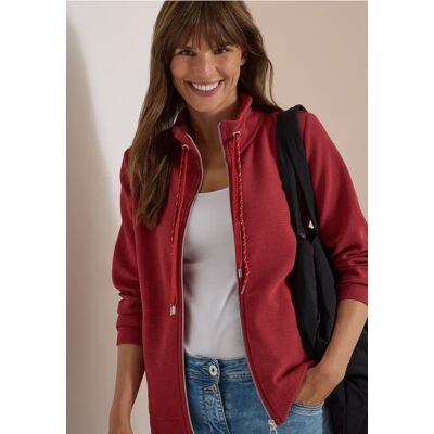 cecil Langarm Jacke mit Ottoman Struktur - Rot - Damen - Size: XL 3XL XXL S XS M L cecil Langarm Jacke mit Ottoman Struktur - Rot - Damen - Size: XL 3XL XXL S XS M L