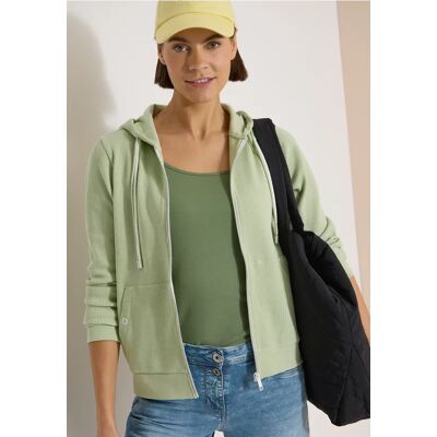 cecil Langarm Jacke mit Kapuze und Struktur - Grün - Damen - Size: S L M XXL XS XL cecil Langarm Jacke mit Kapuze und Struktur - Grün - Damen - Size: S L M XXL XS XL