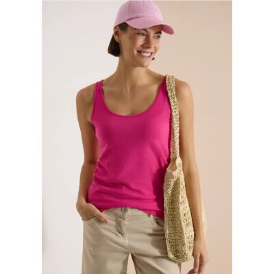 cecil Longtop mit Rundhals in Unifarbe - Pink - Damen - Size: 3XL S L XXL M XS XL cecil Longtop mit Rundhals in Unifarbe - Pink - Damen - Size: 3XL S L XXL M XS XL