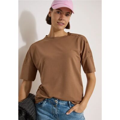 cecil Dropped Shoulder Shirt mit Knöpfen - Braun - Damen - Size: 3XL M XS L S XL XXL cecil Dropped Shoulder Shirt mit Knöpfen - Braun - Damen - Size: 3XL M XS L S XL XXL