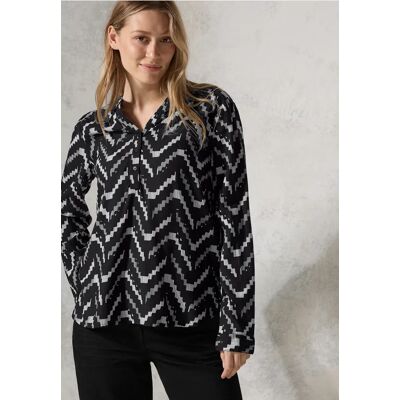 cecil Bedruckte Bluse - Schwarz - Damen - Size: XS S L M XL cecil Bedruckte Bluse - Schwarz - Damen - Size: XS S L M XL