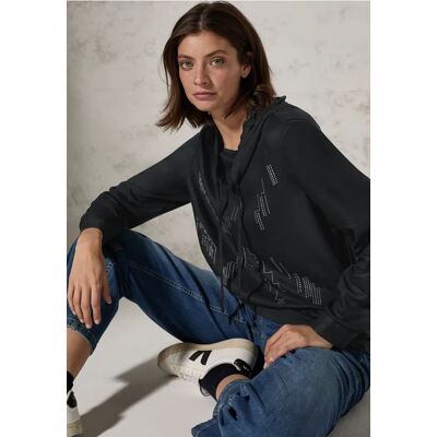 cecil Bluse mit Schalkragen - Schwarz - Damen - Size: S M XS XL L XXL cecil Bluse mit Schalkragen - Schwarz - Damen - Size: S M XS XL L XXL