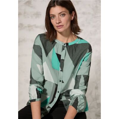 cecil Bluse mit grafischem Muster - Grün - Damen - Size: M L XXL XL XS cecil Bluse mit grafischem Muster - Grün - Damen - Size: M L XXL XL XS