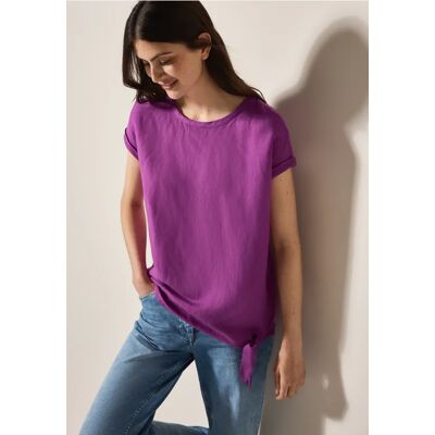 cecil Leinenmix Bluse mit Knoten - Pink - Damen - Size: M XL S L XXL XS cecil Leinenmix Bluse mit Knoten - Pink - Damen - Size: M XL S L XXL XS