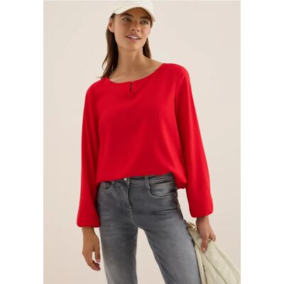 cecil Bluse in Unifarbe - Rot - Damen - Size: L XL XXL cecil Bluse in Unifarbe - Rot - Damen - Size: L XL XXL