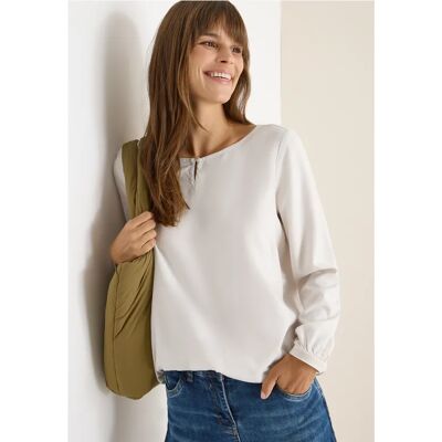 cecil Bluse in Unifarbe - Grau - Damen - Size: L XXL XL cecil Bluse in Unifarbe - Grau - Damen - Size: L XXL XL
