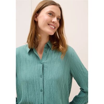 cecil Hemdbluse mit Struktur - Grün - Damen - Size: XL XXL L M cecil Hemdbluse mit Struktur - Grün - Damen - Size: XL XXL L M