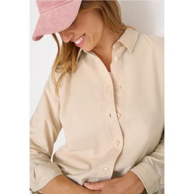 cecil Cord Hemdbluse - Beige - Damen - Size: S XXL M XL L cecil Cord Hemdbluse - Beige - Damen - Size: S XXL M XL L