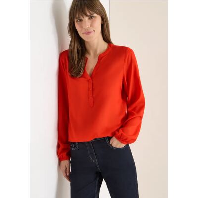 cecil Bluse in Unifarbe - Orange - Damen - Size: XL XXL S XS L M cecil Bluse in Unifarbe - Orange - Damen - Size: XL XXL S XS L M