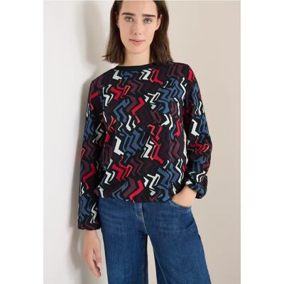 cecil Print-Bluse - Schwarz - Damen - Size: L S XL M XXL XS cecil Print-Bluse - Schwarz - Damen - Size: L S XL M XXL XS