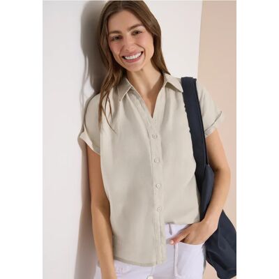 cecil Dropped Shoulder Bluse aus Leinen - Beige - Damen - Size: XL XS M L S XXL cecil Dropped Shoulder Bluse aus Leinen - Beige - Damen - Size: XL XS M L S XXL
