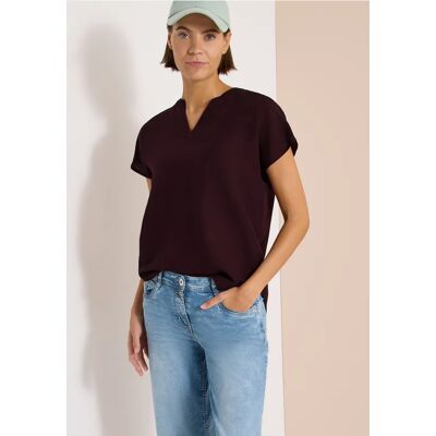 cecil Dropped Shoulder Bluse aus Leinenmix - Rot - Damen - Size: XXL M XS S L XL cecil Dropped Shoulder Bluse aus Leinenmix - Rot - Damen - Size: XXL M XS S L XL