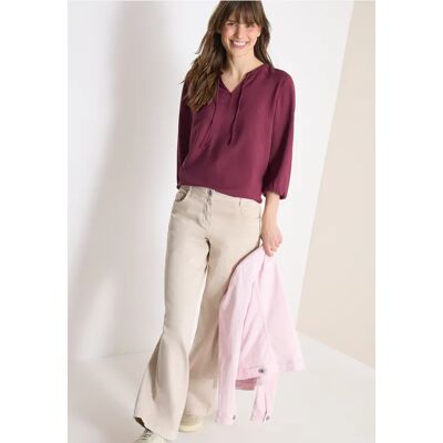 cecil 3/4-Arm Bluse mit Split Neck und Bändern - Rot - Damen - Size: XS XXL 3XL XL M S L cecil 3/4-Arm Bluse mit Split Neck und Bändern - Rot - Damen - Size: XS XXL 3XL XL M S L