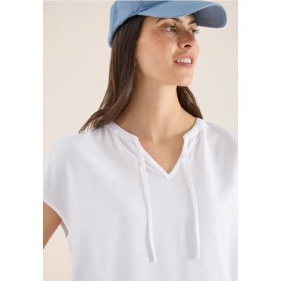 cecil Kurzarm Bluse mit Strukturmix - Weiß - Damen - Size: M XL S XXL XS L cecil Kurzarm Bluse mit Strukturmix - Weiß - Damen - Size: M XL S XXL XS L