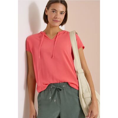 cecil Kurzarm Bluse mit Strukturmix - Orange - Damen - Size: S XXL M XL L cecil Kurzarm Bluse mit Strukturmix - Orange - Damen - Size: S XXL M XL L