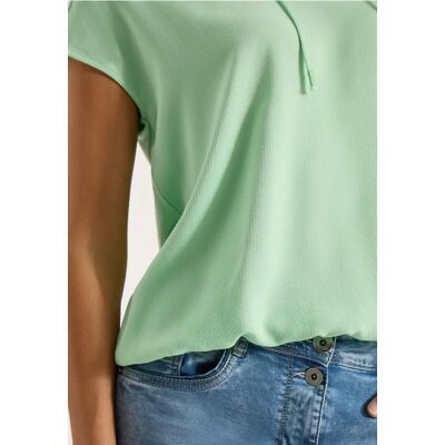cecil Kurzarm Bluse mit Strukturmix - Grün - Damen - Size: L S XL XXL 3XL XS M cecil Kurzarm Bluse mit Strukturmix - Grün - Damen - Size: L S XL XXL 3XL XS M