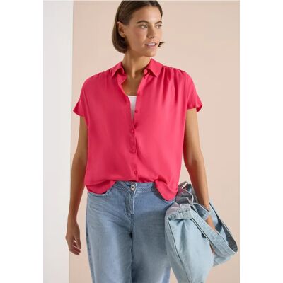 cecil Basic Bluse mit Hemdkragen in Unifarbe - Rot - Damen - Size: 3XL M L XS S XXL XL cecil Basic Bluse mit Hemdkragen in Unifarbe - Rot - Damen - Size: 3XL M L XS S XXL XL