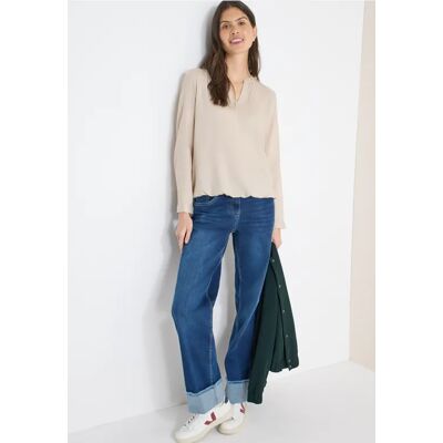 cecil Bluse in Unifarbe - Beige - Damen - Size: XS S XL L XXL cecil Bluse in Unifarbe - Beige - Damen - Size: XS S XL L XXL