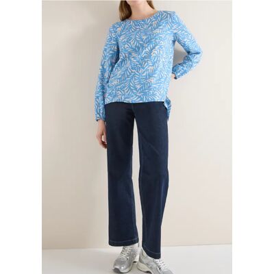 cecil Bluse mit Knoten - Blau - Damen - Size: XS L M S XL XXL cecil Bluse mit Knoten - Blau - Damen - Size: XS L M S XL XXL