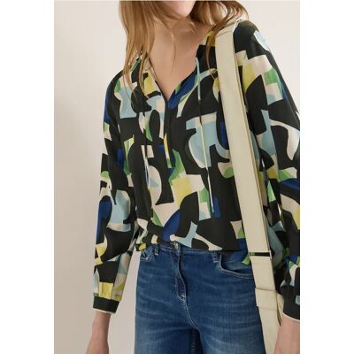 cecil Gemusterte Bluse - Grün - Damen - Size: M S L XS XL XXL cecil Gemusterte Bluse - Grün - Damen - Size: M S L XS XL XXL