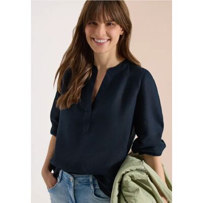 cecil 3/4-Arm Tunika aus reinem Leinen - Blau - Damen - Size: XL S M L XS XXL cecil 3/4-Arm Tunika aus reinem Leinen - Blau - Damen - Size: XL S M L XS XXL