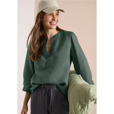 cecil 3/4-Arm Tunika aus reinem Leinen - Grün - Damen - Size: S XL L XS M 3XL XXL cecil 3/4-Arm Tunika aus reinem Leinen - Grün - Damen - Size: S XL L XS M 3XL XXL